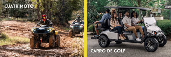 Carro de Golf y Cuatrimoto